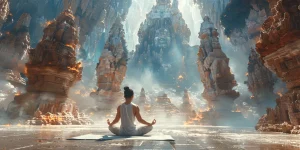 man-fantasy-setting-practicing-yoga-mindful-meditation